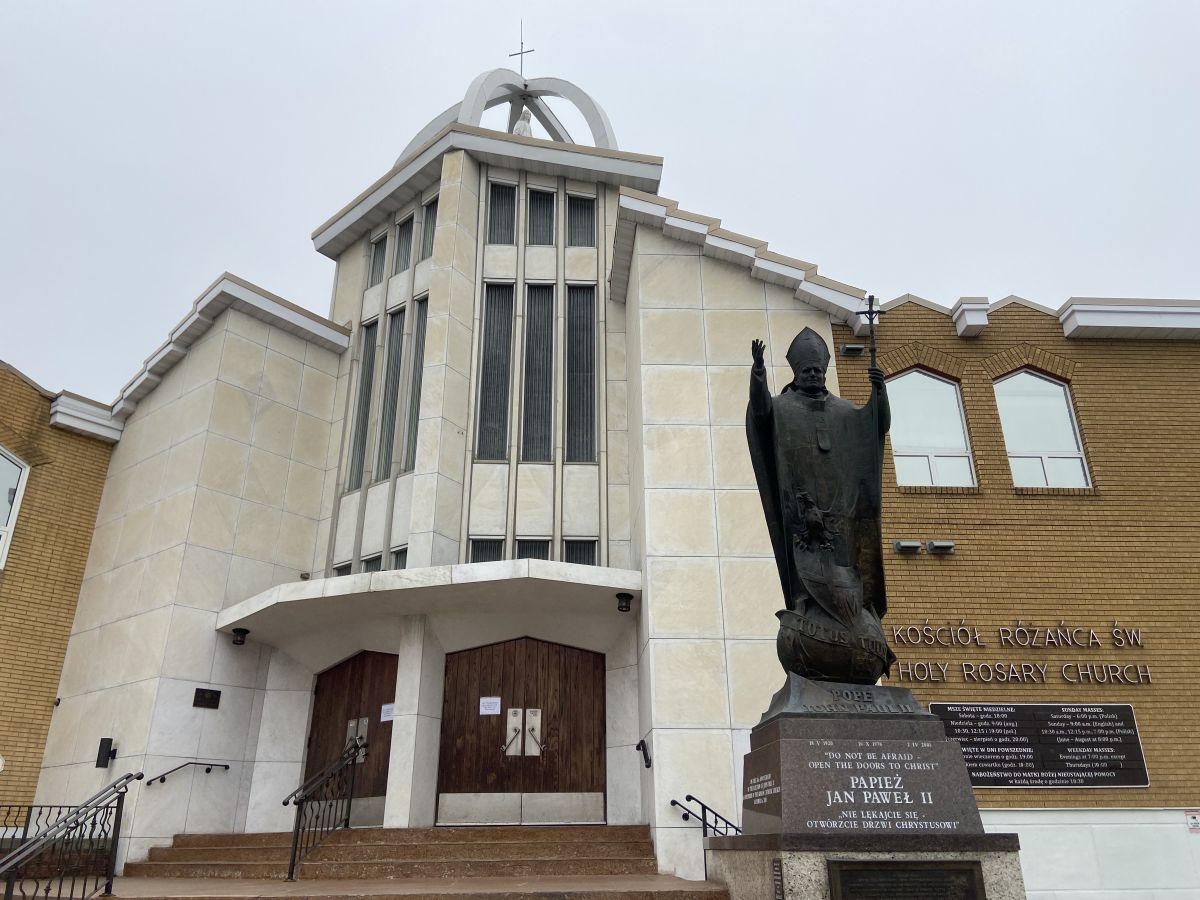 Holy Rosary Church in Edmonton is seen on Oct. 31, 2024.