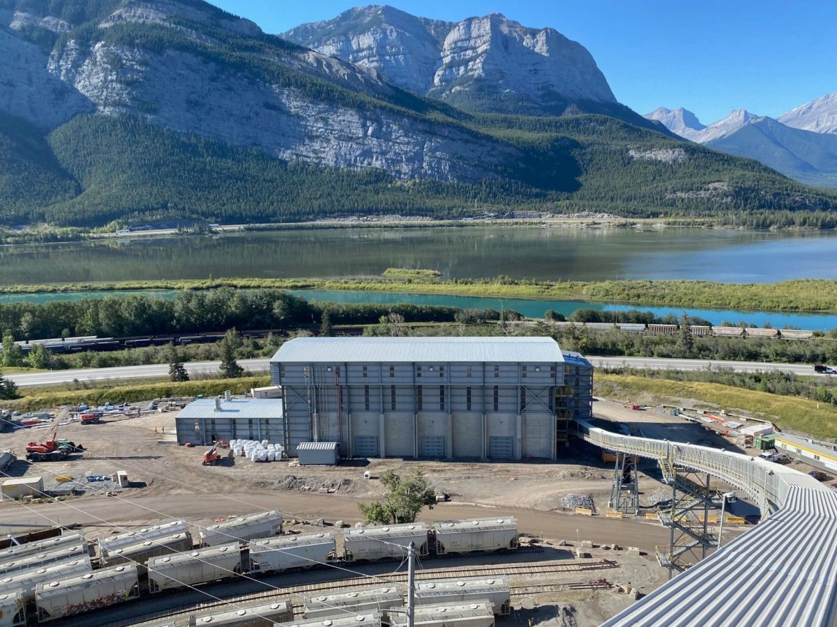 Cement producer Lafarge Canada has installed a new facility at its Exshaw, Alta. plant, shown in a handout photo, that will use construction waste to reduce the plant's reliance on fossil fuels.