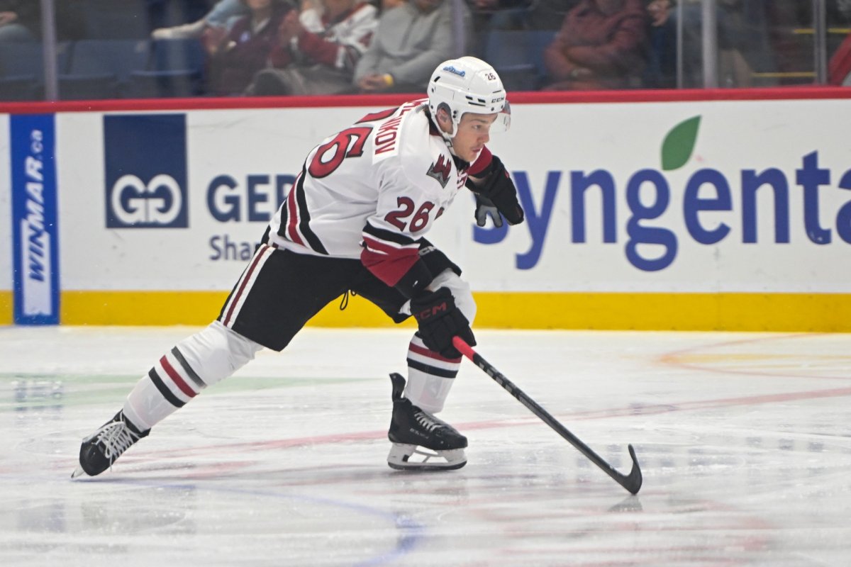 Guelph Storm winger Max Namestnikov scored his first goal of the season the team's fourth game.