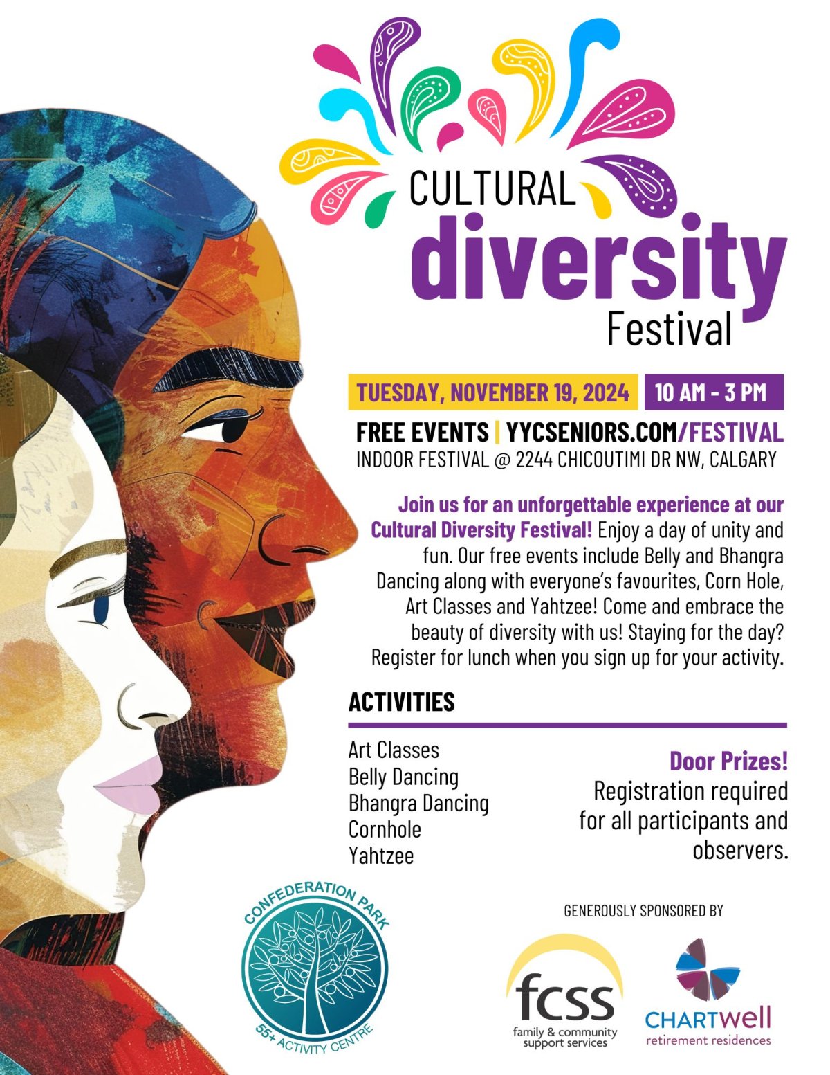 Cultural Diversity Festival for Seniors at Confederation Park 55+ Activity Centre - image