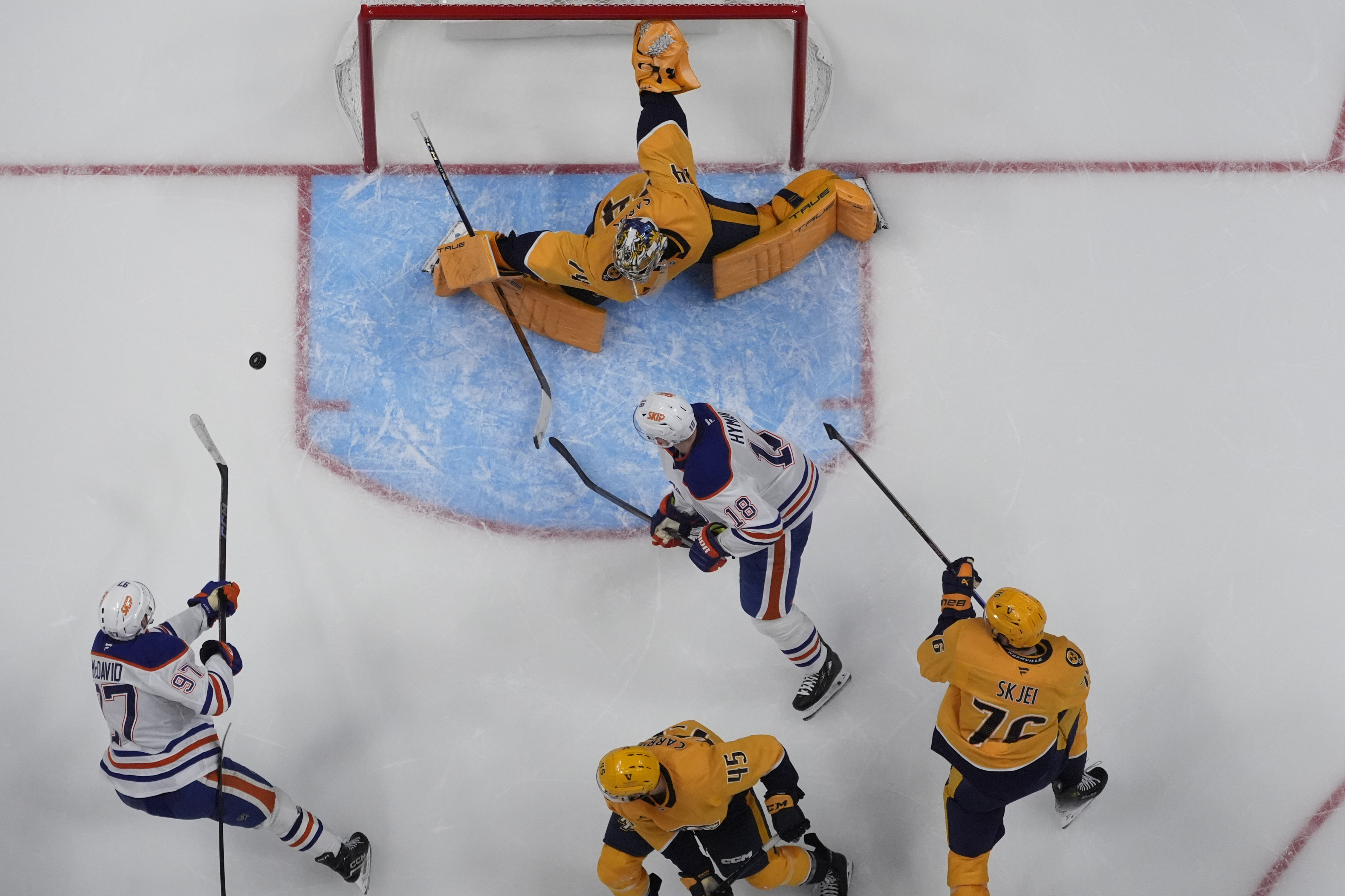 Kulak scores twice and McDavid gets first goal of season as Oilers beat Predators 4-2