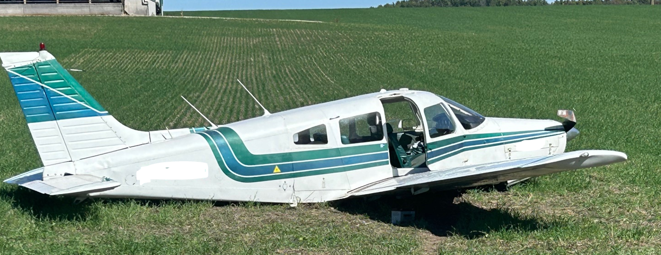 Pilot ‘unable to stop,’ crash lands on an Ontario farm field