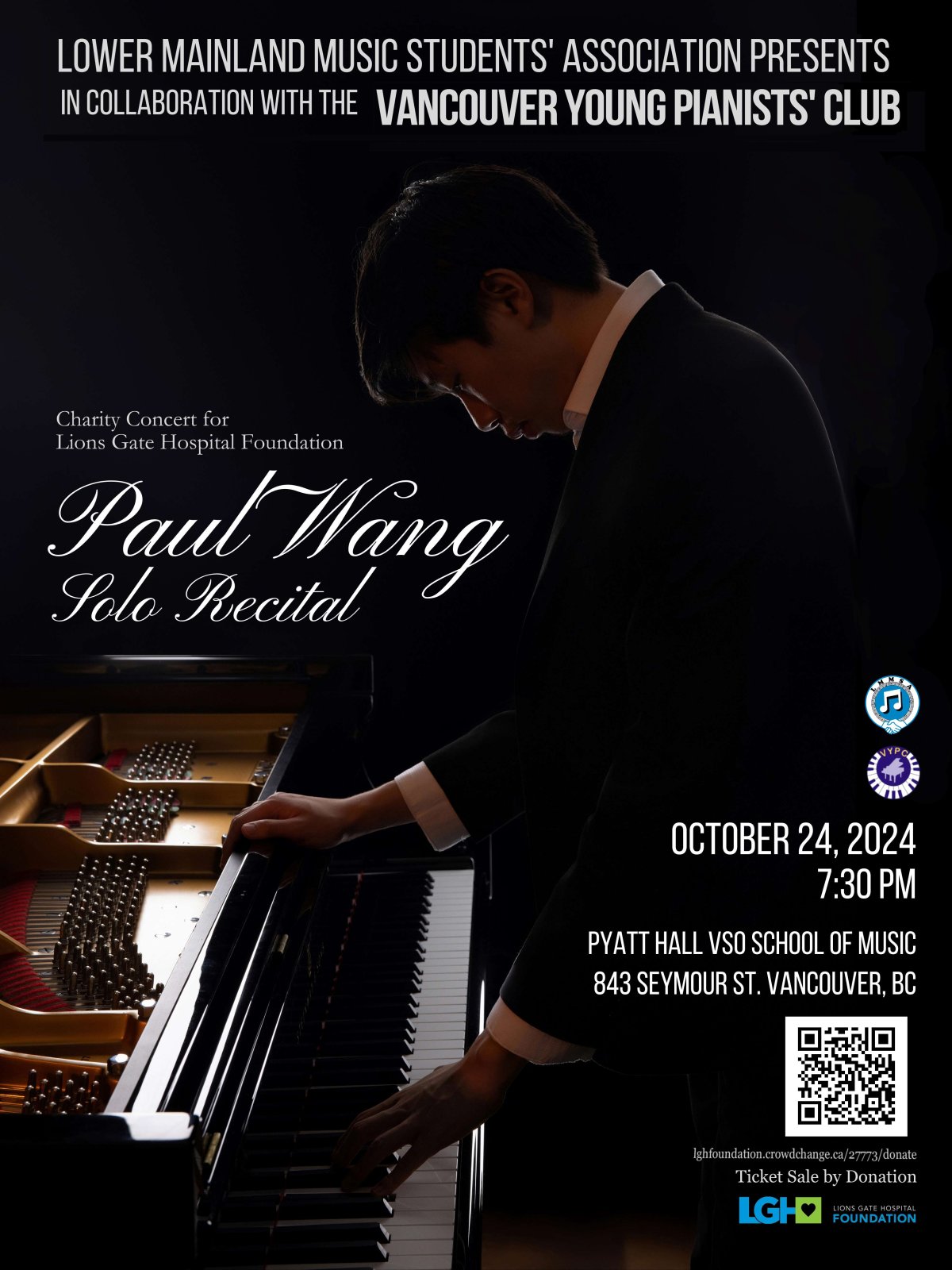 Piano Supports LGHFoundation – Young Steinway Artist Paul Wang Charity Concert - image