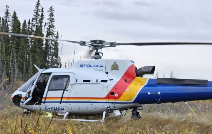 Mounties in northeastern Alberta say they used a helicopter to rescue a stranded trapper on the weekend.