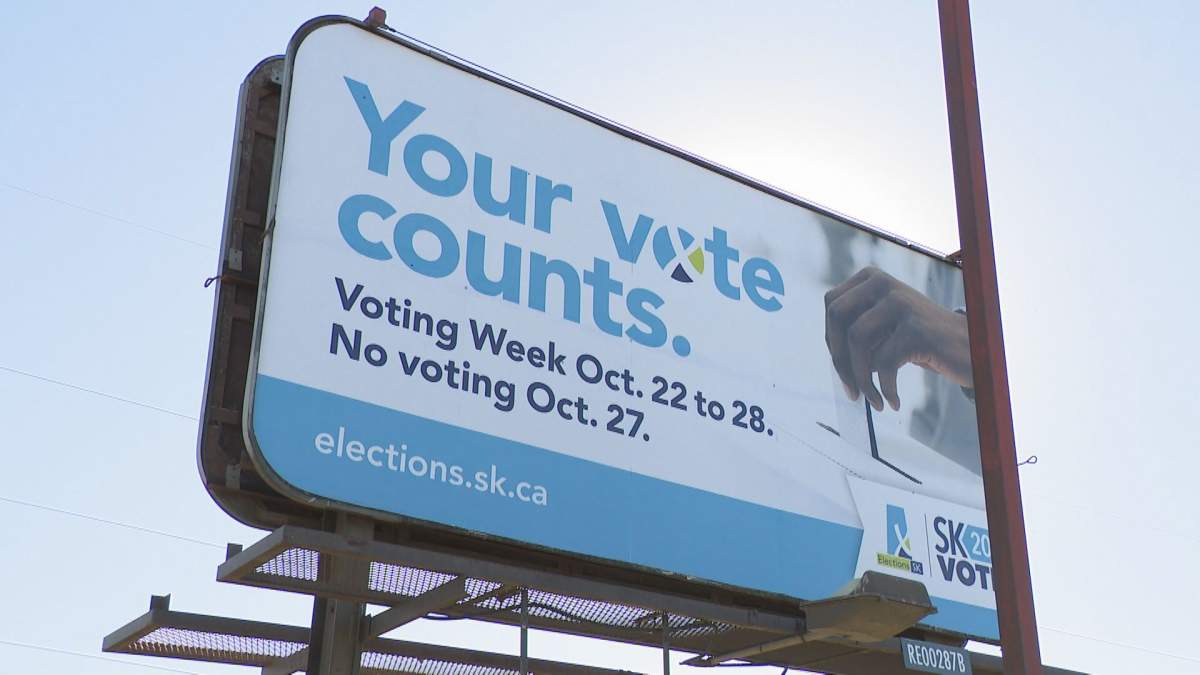Elections Sask will offer voters six days to cast their ballot.