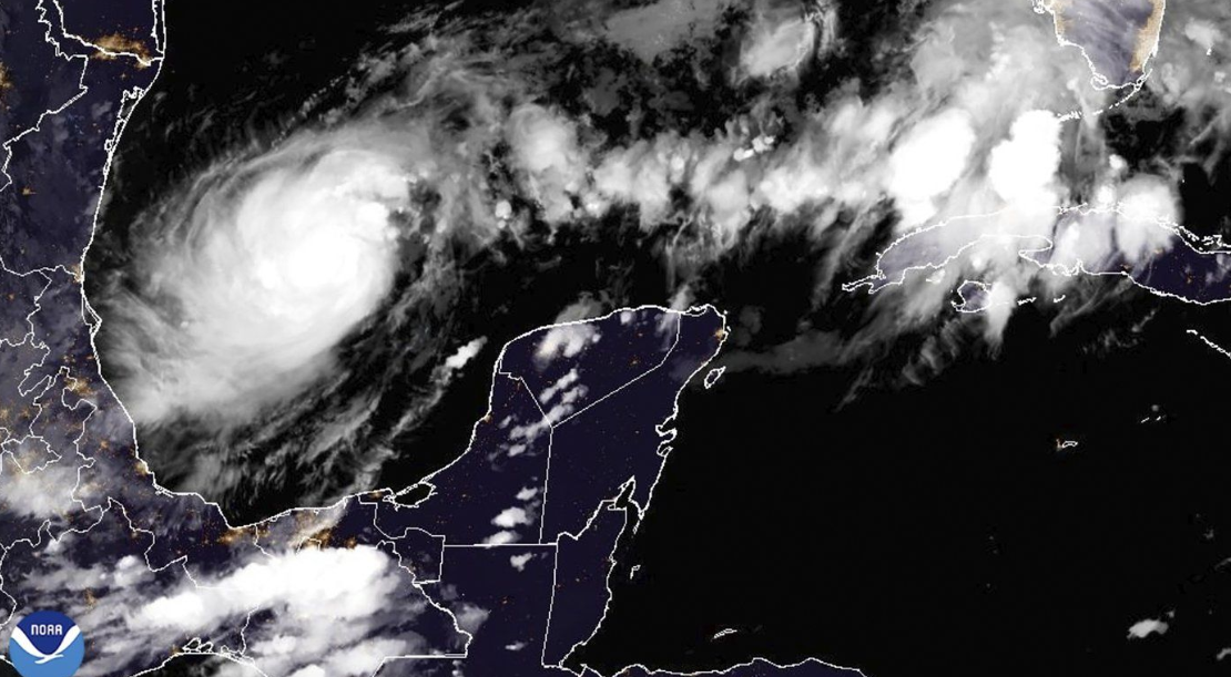 This satellite image from the National Oceanic and Atmospheric Administration taken at 7:41pm ET on Sunday, Oct. 6, 2024, shows Hurricane Milton, which quickly intensified Sunday and is on track to become a major hurricane with the Tampa Bay, Fla., area in its sights.