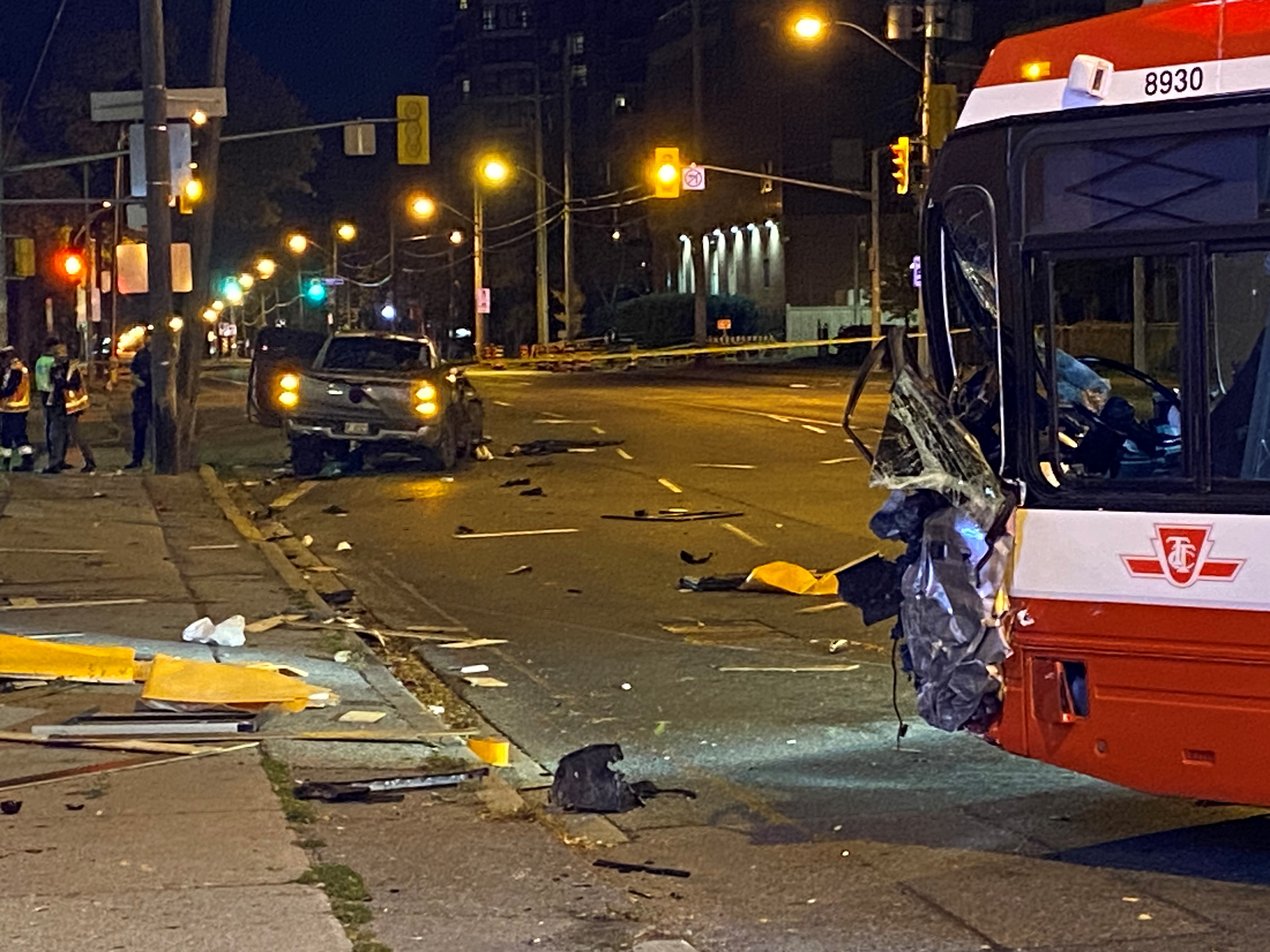 Toronto bus crash: 8 people hurt after collision with pick-up truck