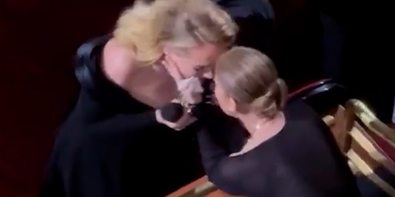 Adele, Céline Dion share emotional, tearful hug during Las Vegas show
