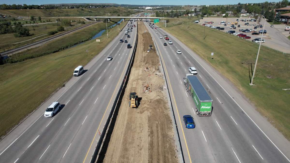 The Alberta government says construction on the second phase of the Deerfoot Improvement Project that included adding a new lane in each direction between Airport Trail and Beddington Trail is now complete.