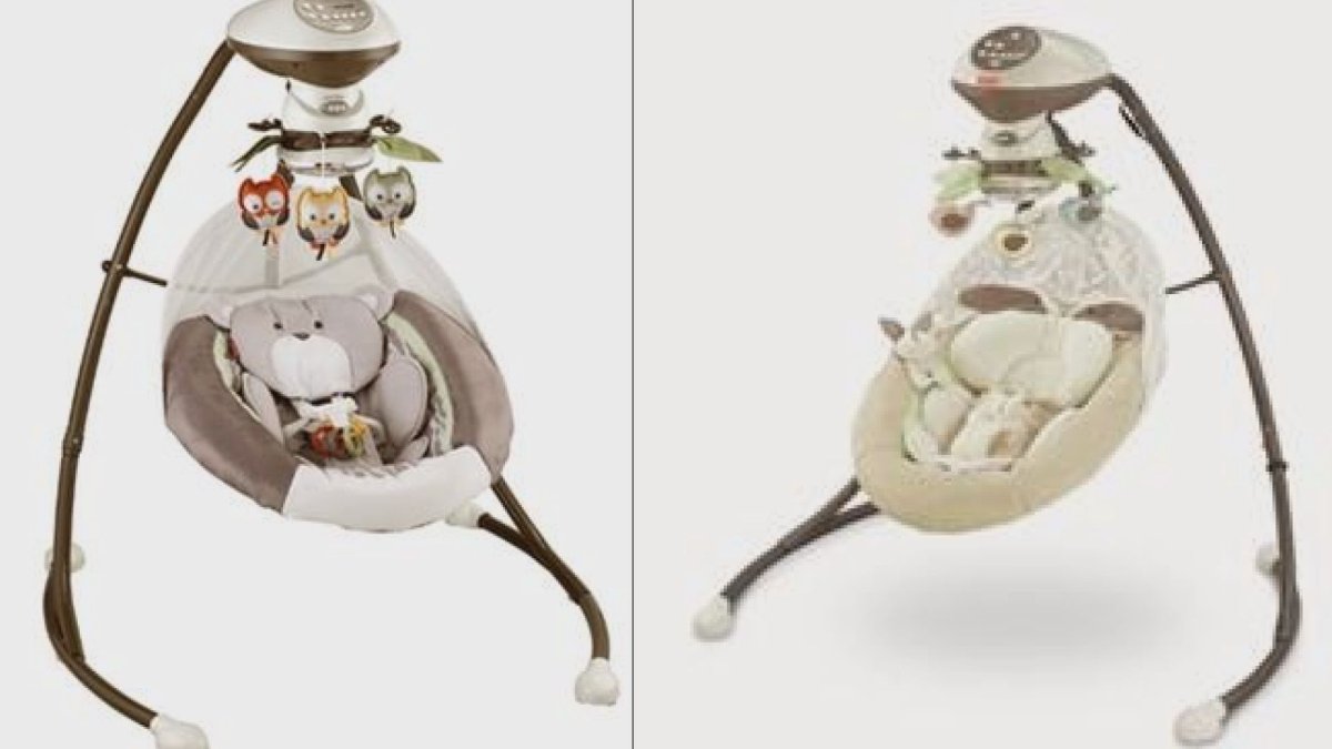 Two Fisher-Price Snuga swings recalled by Health Canada due to a suffocation hazard. Twelve models in total have been recalled.