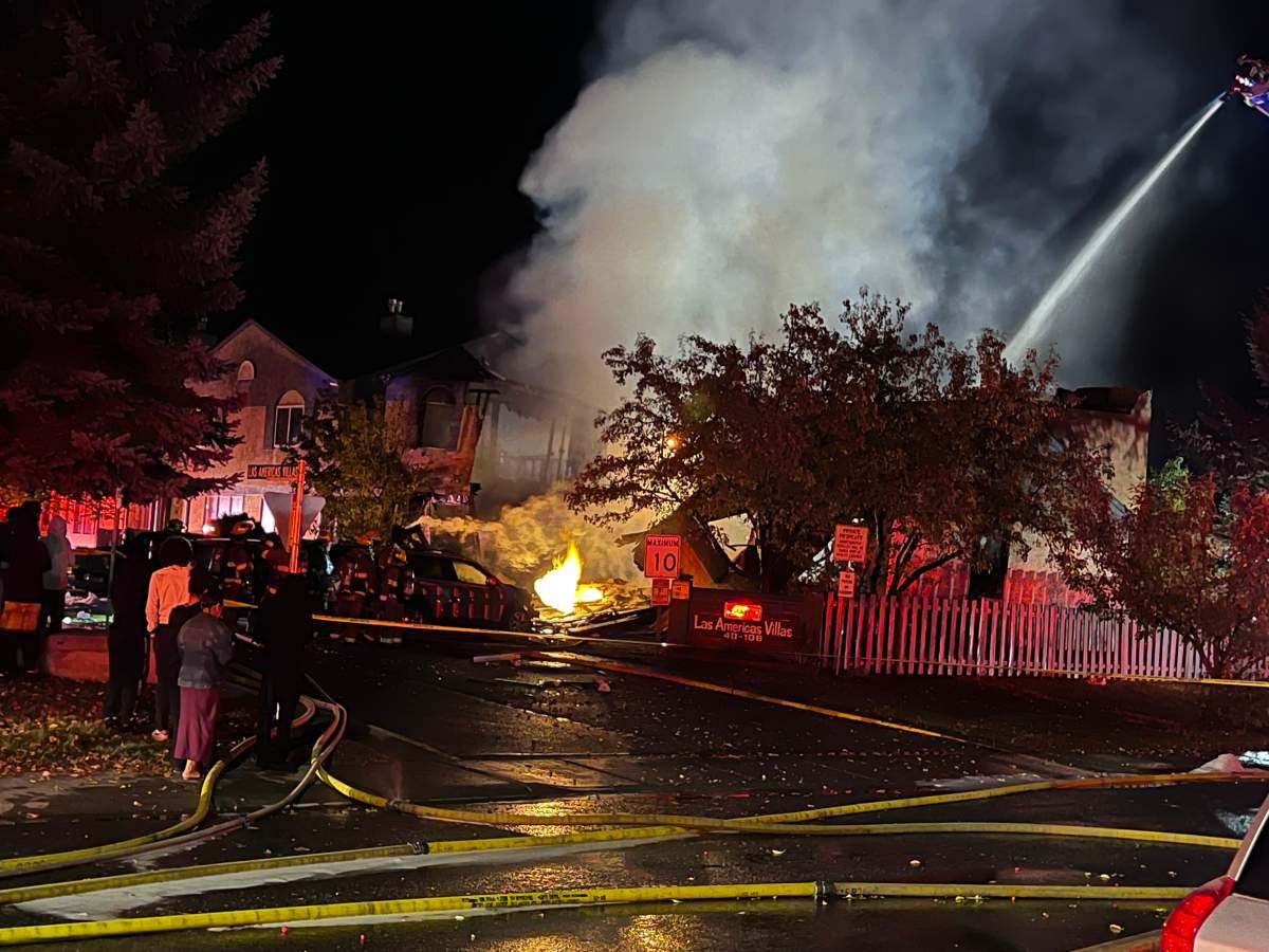 The damage from a house explosion in Monterey Park was seen on Sunday, Oct. 6, 2024.