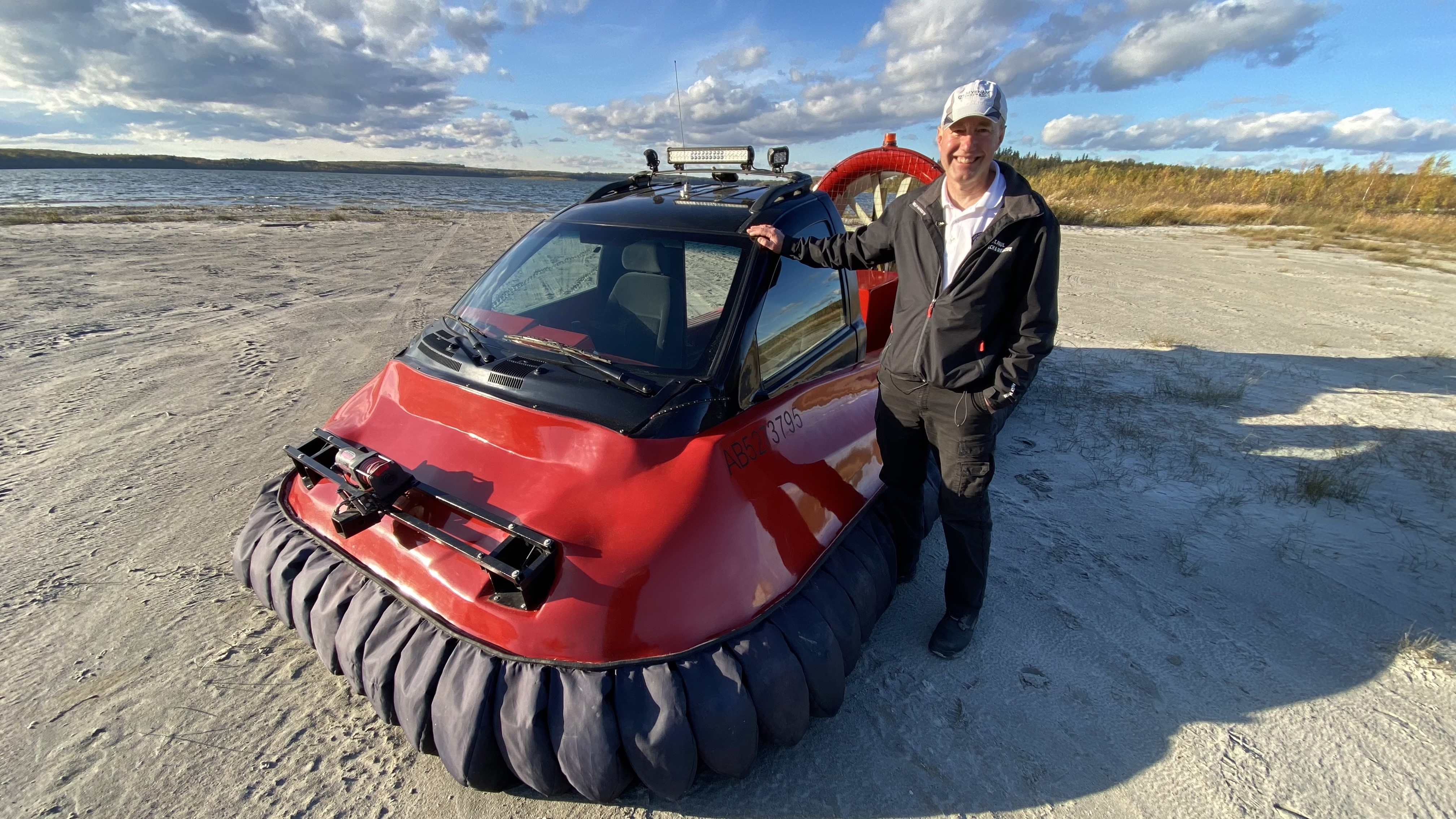 This Alberta teacher spent 1,800 hours over 1 year building a homemade hovercraft from scratch