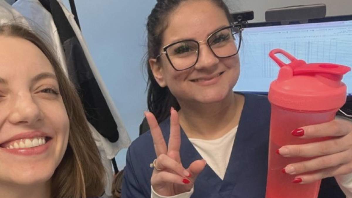 Madhur Dutt appears on the right in this photo. Her co-workers are holding a fundraiser for Dutt’s kids, after she died this summer.