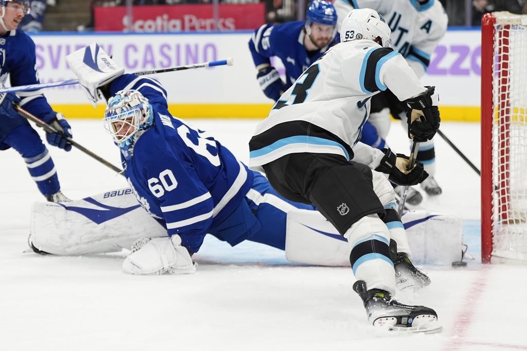 Marner scores twice as Maple Leafs defeat Utah