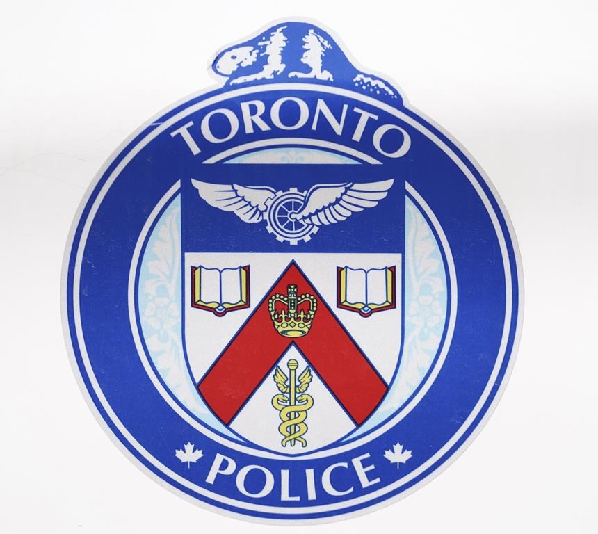 Toronto police say they charged a man who allegedly posed as a surgeon and then injected four women with what the victims were told were Botox, Salmon DNA and Ozempic. The Toronto Police Service logo is pictured in Toronto, Tuesday, March 12, 2024. 