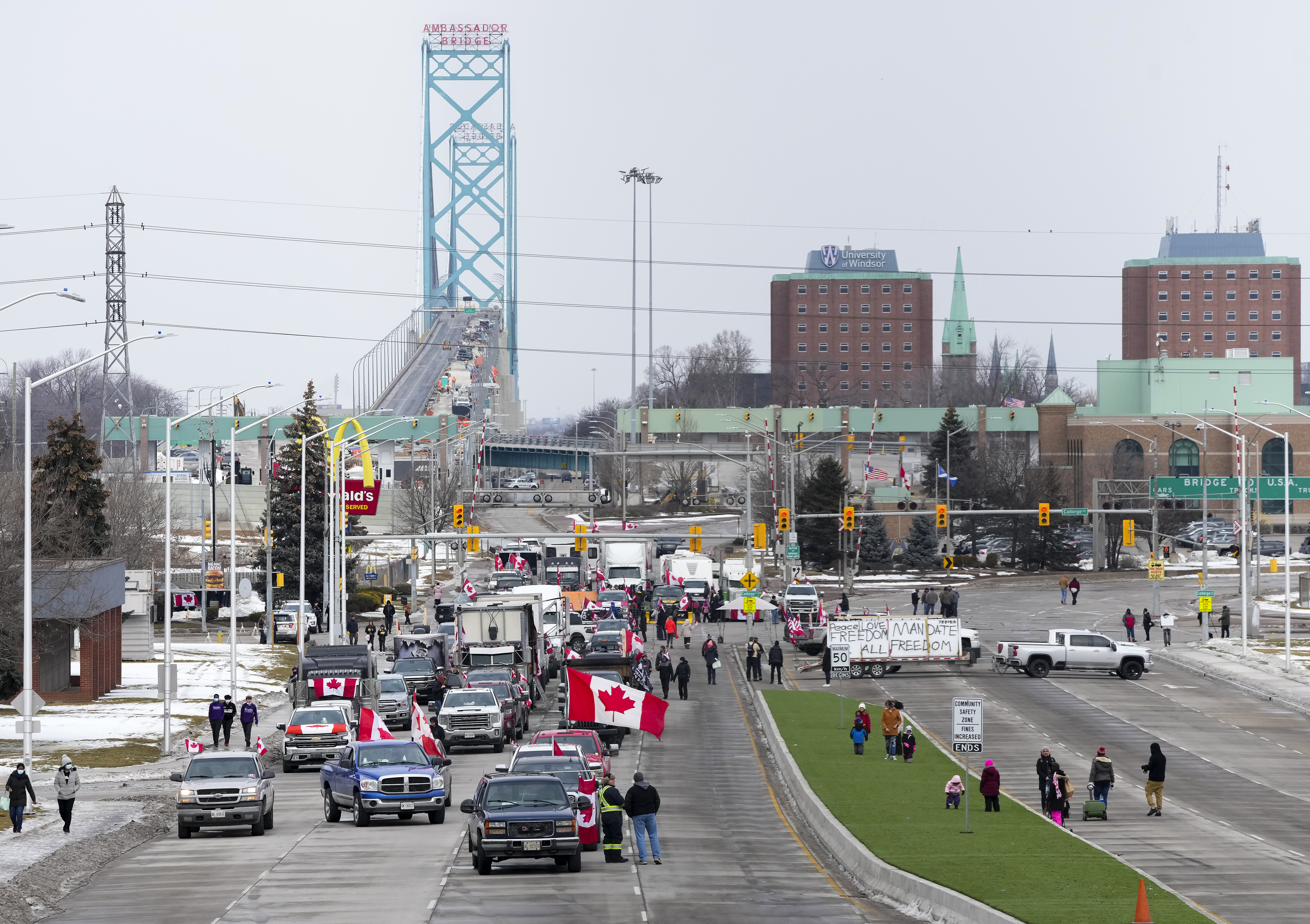 Windsor sues Ottawa over costs of 2022 Ambassador Bridge blockade