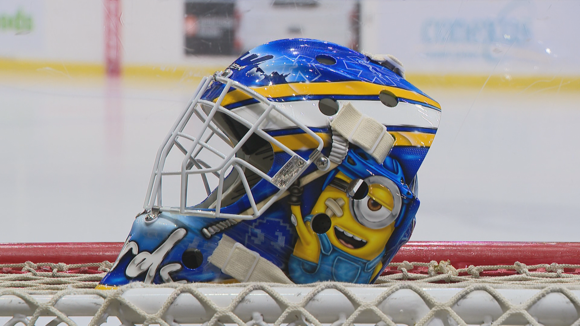 A photo of the Helmet designed my Evan Gardner.