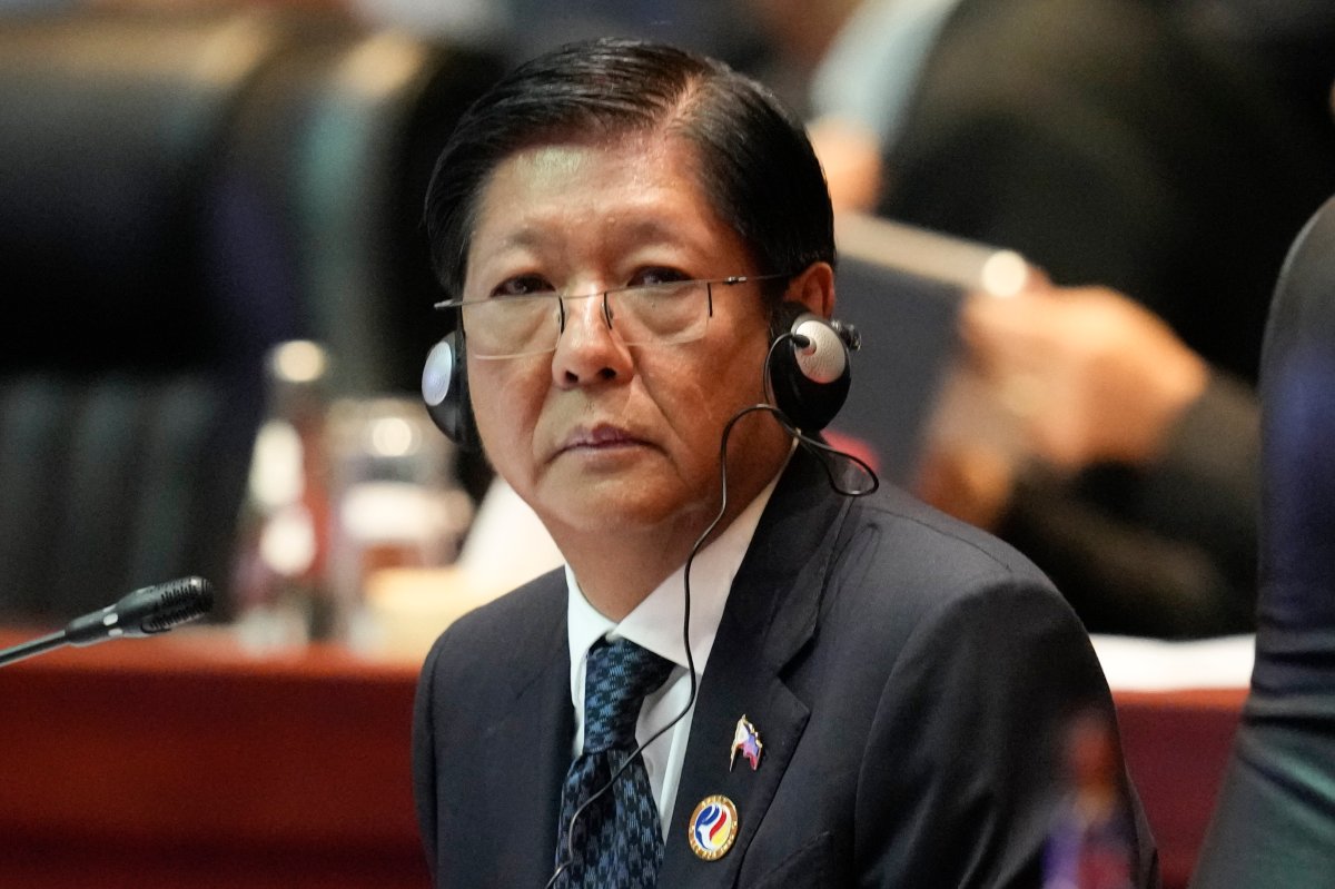 Philippine President Ferdinand Marcos Jr. listens during the 19th East Asia Summit in Vientiane, Laos, Friday, Oct. 11, 2024. (AP Photo/Sakchai Lalit)