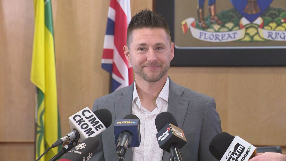 Chad Bachynski is projected to be the next mayor of Regina.