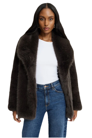 Dynamite faux fur midi