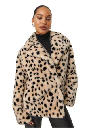 Reformation leopard coat