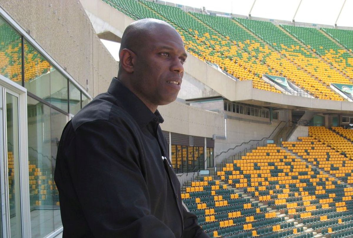 Ed Hervey looks over Commonwealth Stadium in Edmonton on August 1, 2013.