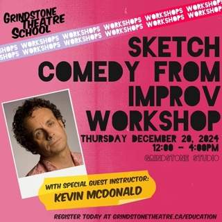 NEW DATES AVAILABLE!! Grindstone Theatre School’s Sketch Comedy from Improv with Kevin Mcdonald! - image