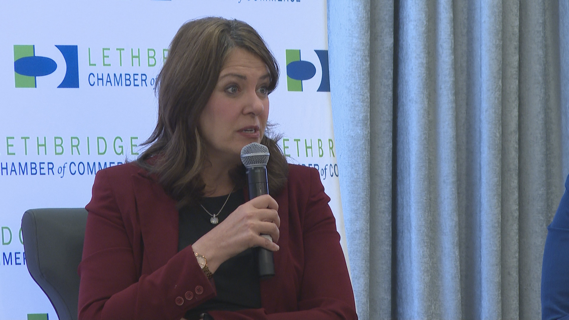 Premier Danielle Smith visits Lethbridge for Q and A with business community