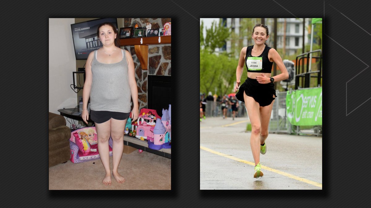 Alberta mom Jessica McBride went from pushing 300 lbs in 2015 to running 100-kilometre ultramarathons in a shockingly short amount of time.