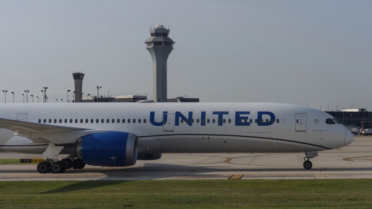 A United Airlines plane taxis at Chicago O'Hare International Airport, in Chicago, Friday, July 19, 2024.