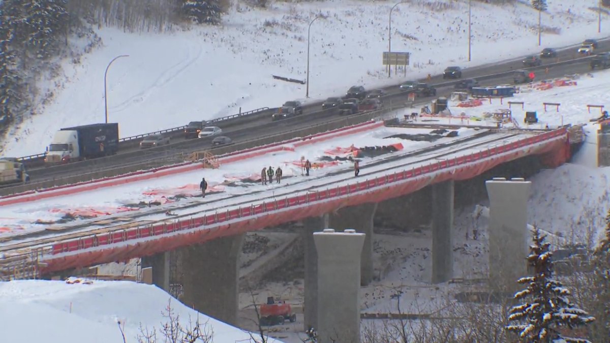 The Rainbow Valley Bridge on Whitemud Drive in south Edmonton on Friday, November 29, 2024.