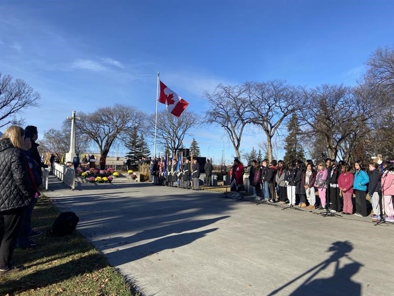 Hundreds of people gathered at Edmonton’s Beechmount Cemetery for this year’s No Stone Left Alone ceremony.