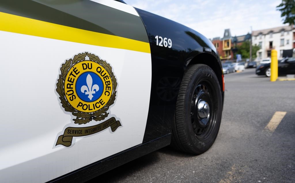 . A Sûreté du Québec police car is seen at their headquarters in Montreal, Tuesday, Sept. 10, 2024. 