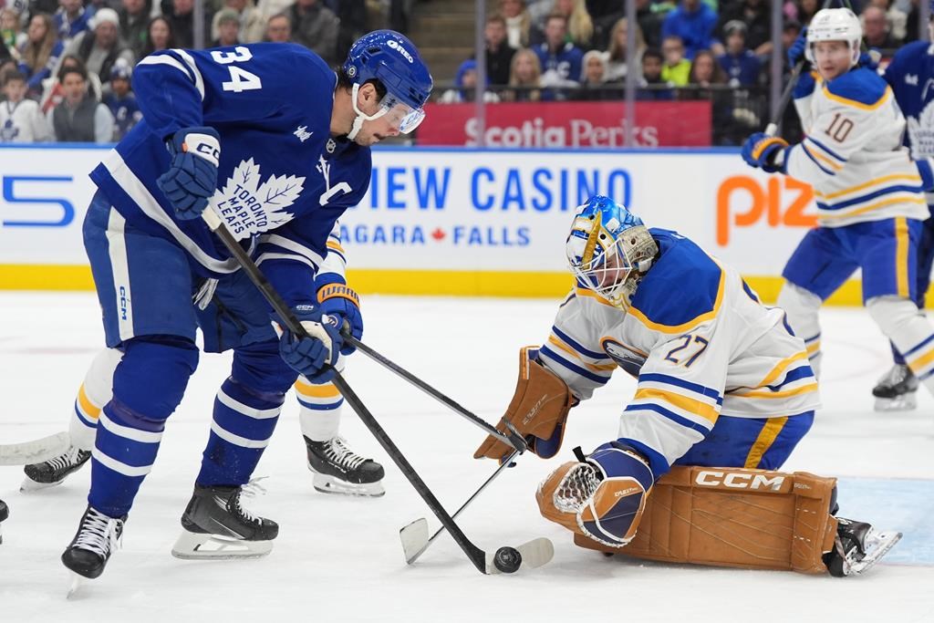 Toronto captain Matthews out as Leafs host Jets