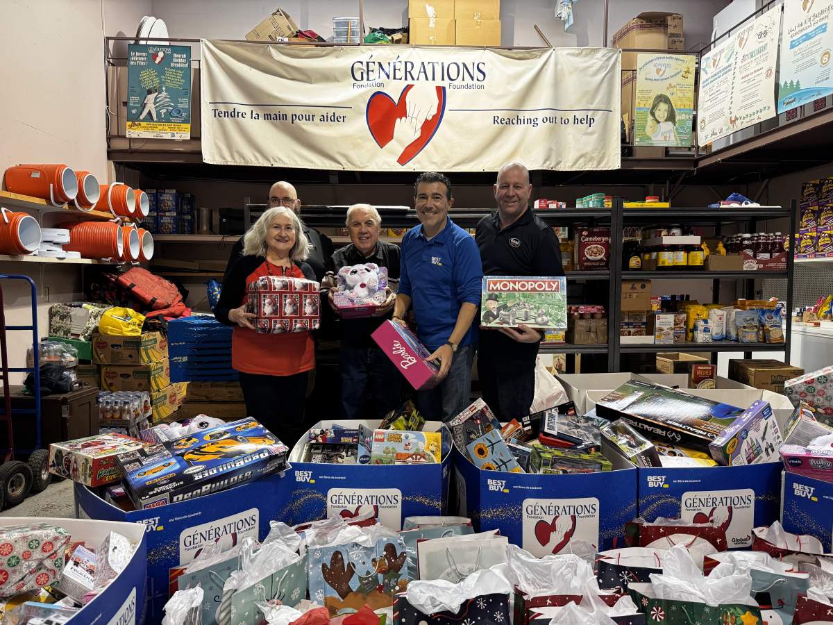 Toys getting dropped off at Generations Foundation headquarters on December 19, 2024.