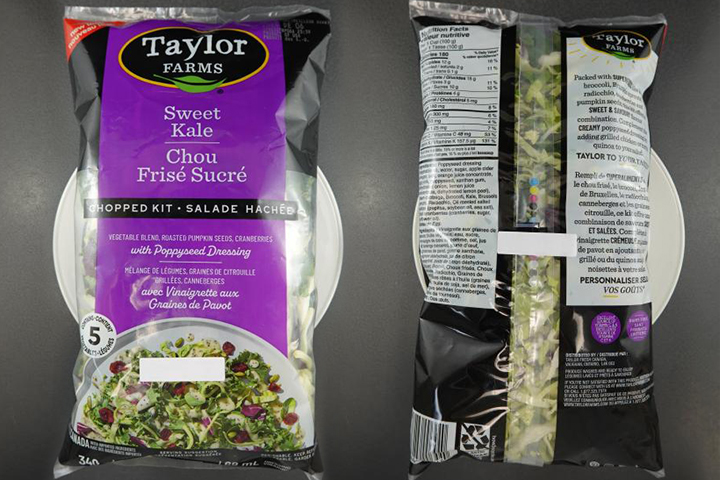 Salad kits recalled in Canada due to salmonella risk