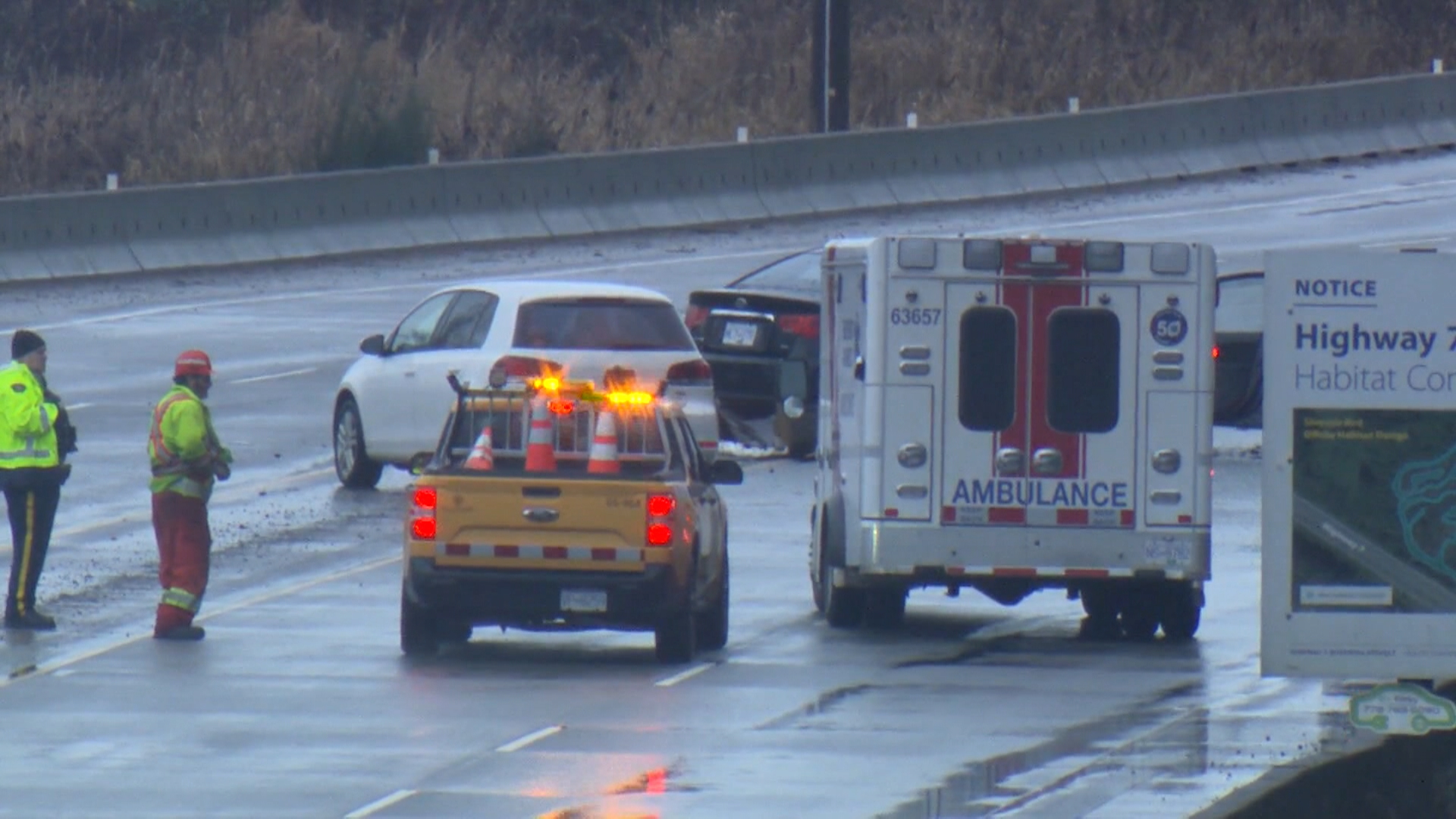 Woman airlifted to hospital after car crash in Mission, B.C.