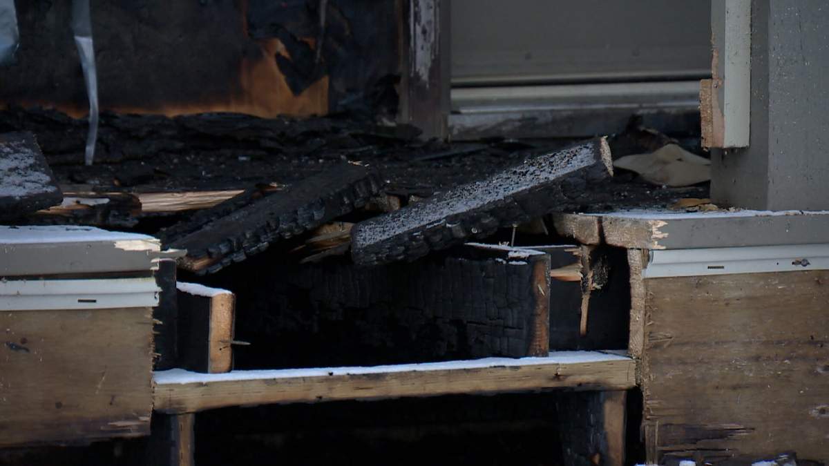 The fire, which investigators believe was deliberately set, caused minor damage to the Hillhurst home.