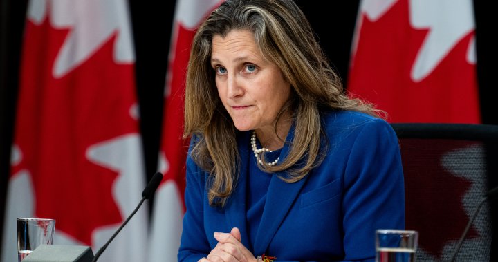 Chrystia Freeland promises a fall fiscal update as clock ticks down on 2024