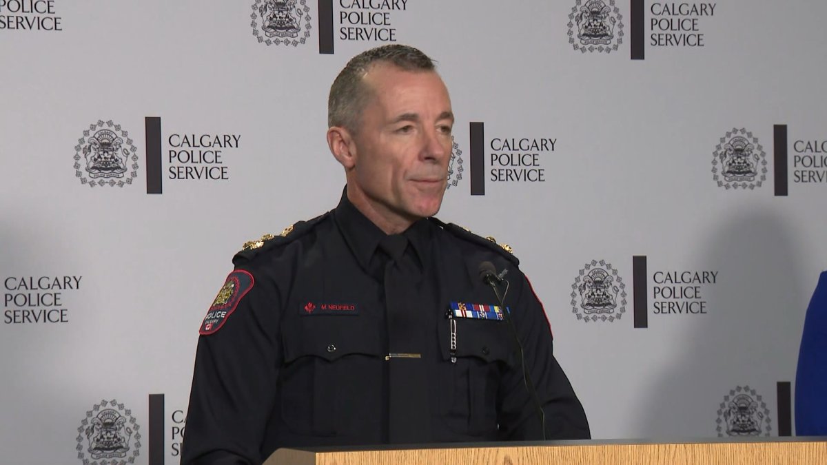 Calgary Police Chief Constable Mark Neufeld describes the case against 51-year-old Brett Singer as extraordinary saying to his knowledge it is the first time a Canada-wide arrest warrant has been issued against a former officer for alleged crimes committed while on duty.