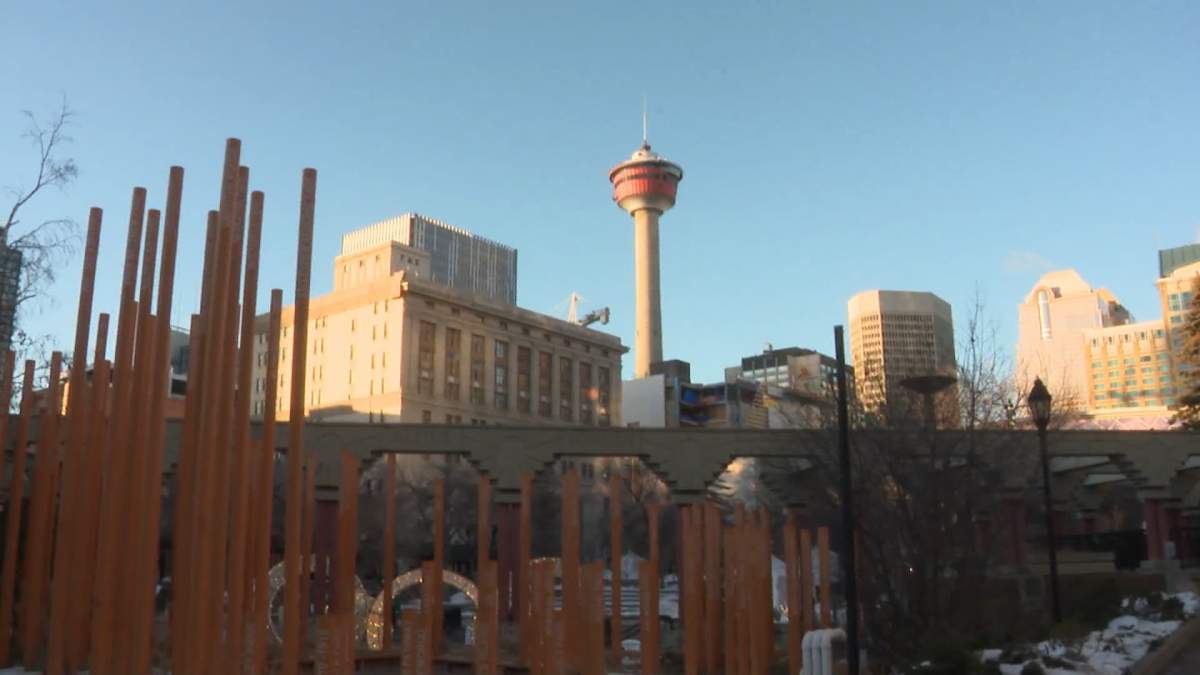Olympic Plaza, in downtown Calgary, was built to host medal presentation ceremonies for the 1988 for the Olympic Winter Games.