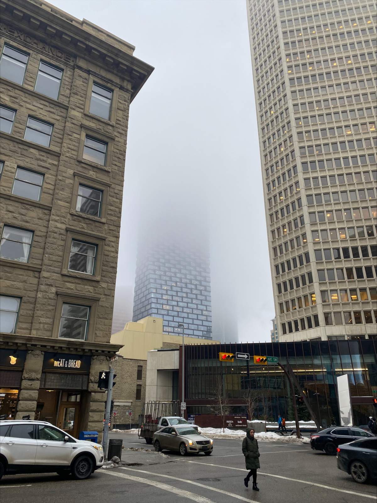 The weather advisory issued for Calgary and area Wednesday morning warns of areas with dense fog and near zero visibility.
