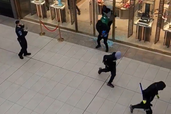 Another smash-and-grab jewelry store heist in Ontario shopping centre, hammers used