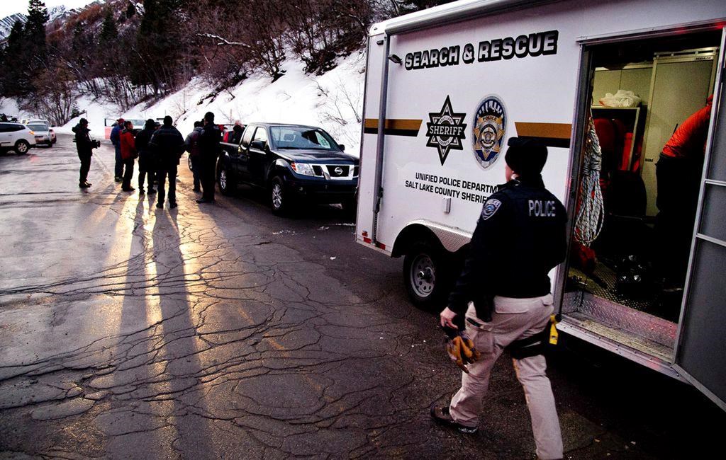 A file photo shows Salt Lake County Sheriff Search and Rescue crews as they respond to the top of Millcreek Canyon, near Salt Lake City, where four skiers died in an avalanche, Saturday, Feb. 6, 2021. THE CANADIAN PRESS/AP-The Salt Lake Tribune, Francisco Kjolseth, *MANDATORY CREDIT*.