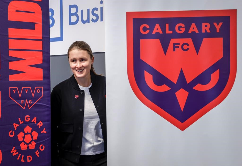 The Calgary Wild women's pro soccer team announced Lydia Bedford to be its first head coach in Calgary, Friday, Jan. 3, 2025.