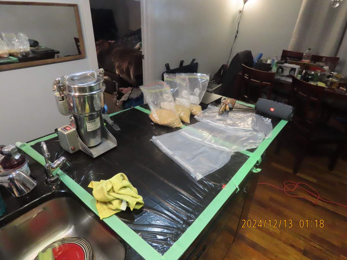 Calgary police say investigators seized a variety of drugs, cash, weapons and drug production tools when officers executed several search warrants in downtown Calgary in the fall of 2024.