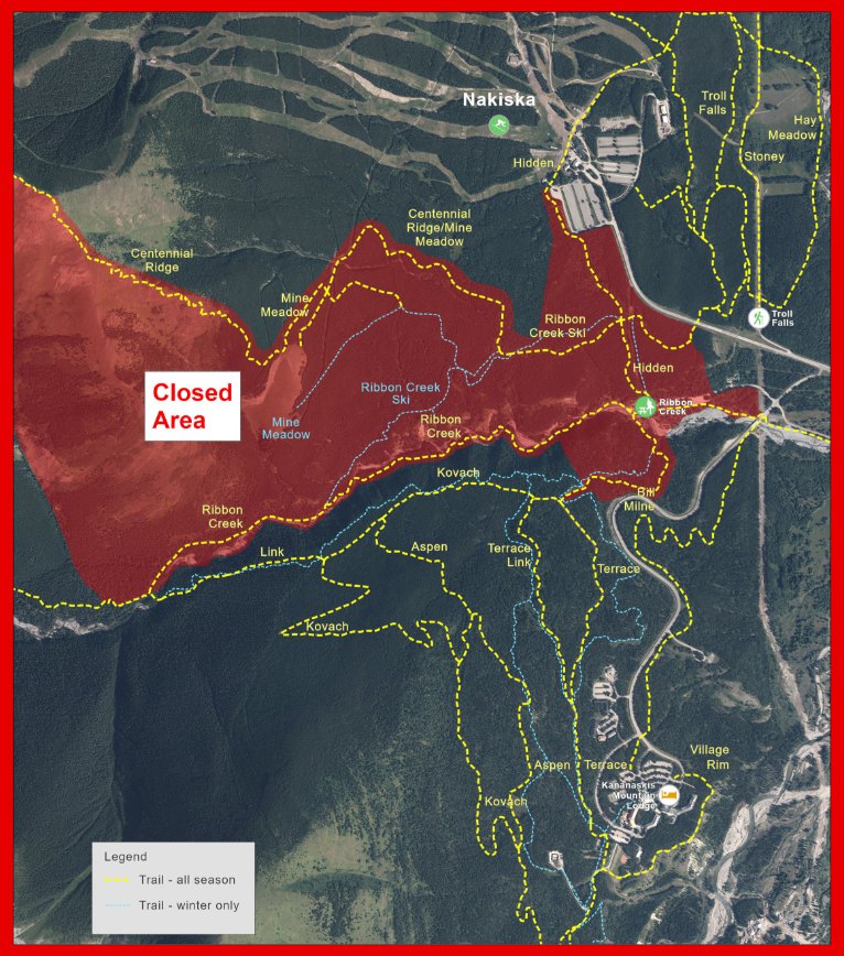 Map of the area to receive a prescribed burn.