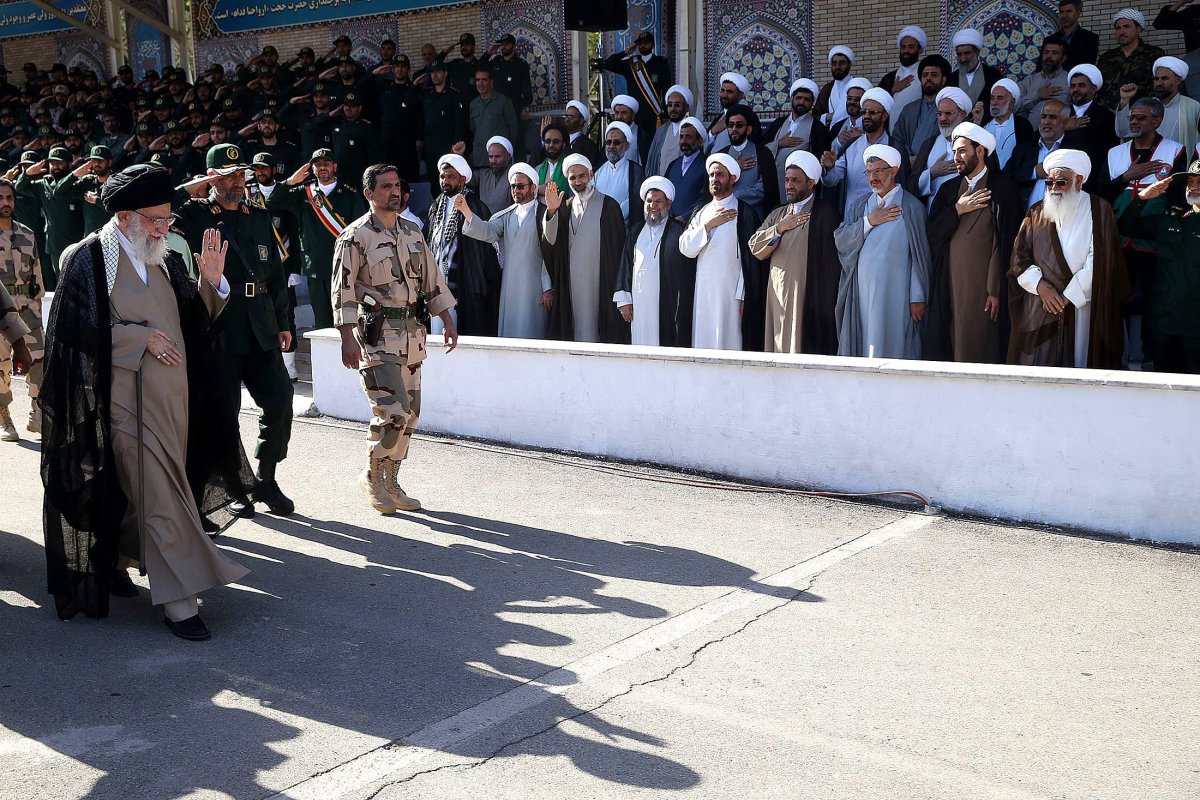 Iranian Supreme Leader Ayatollah Seyyed Ali Khamenei at Islamic Revolutionary Guard Corps graduation ceremony, Tehran, Iran, June 30, 2018. Photo by Salampix/ABACAPRESS.COM