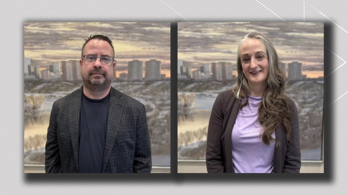 Edmonton Police Commission members Dan Jones and Renée Vaugeois.