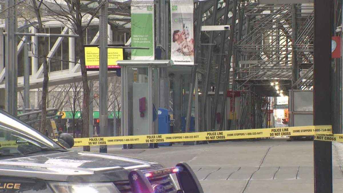 Calgary police believe the victim of a fatal assault was walking along the 3rd Street S.W. CTrain platform early Sunday morning when he was robbed and fatally assaulted.